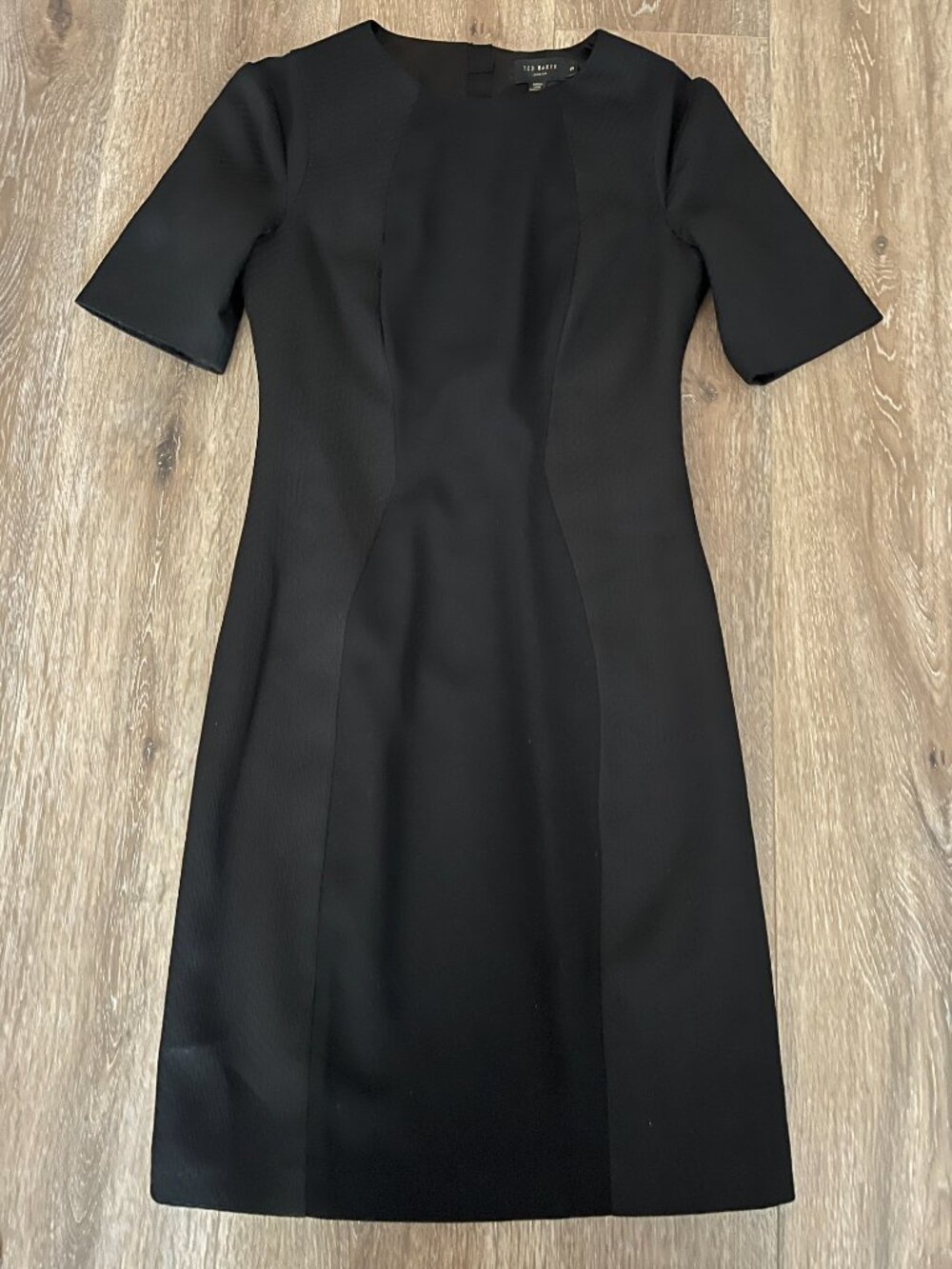 NWOT TED BAKER Abrial Mesh Panel Bodycon Sheath Dress Black Size 3 US 8-10